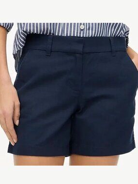 J Crew 5" Cotton Broken-in Chino Navy shorts Size 0
